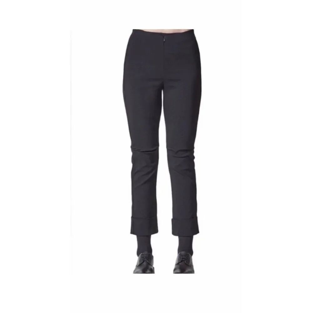 PORTO Black Verona Cuffed Crop Pants-S